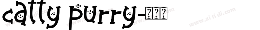 catty purry字体转换